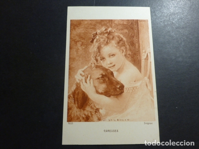 Postales: NI&Ntilde;A CON PERRO POSTAL - Foto 1