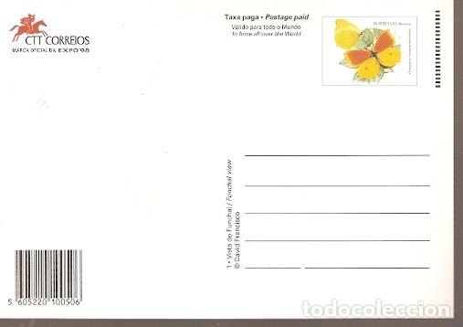 Postales: Portugal  ** & Intero, Gonepteryx Cleopatra, Vista de Funchal, Madeira 1998 (1)