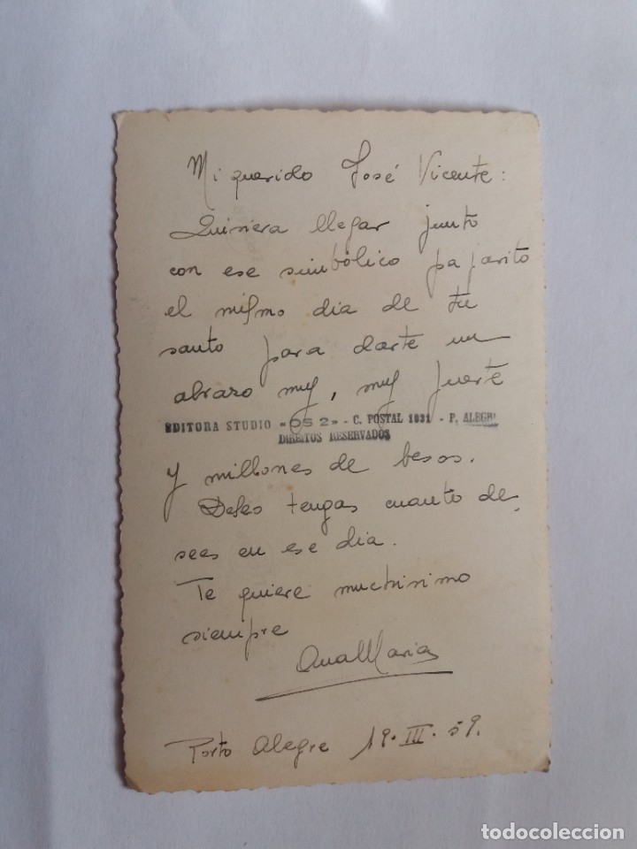 Postales: TARJETA POSTAL - 1931 P&Aacute;JARO - EL COMILON - O COMIL&Atilde;O - Foto 2