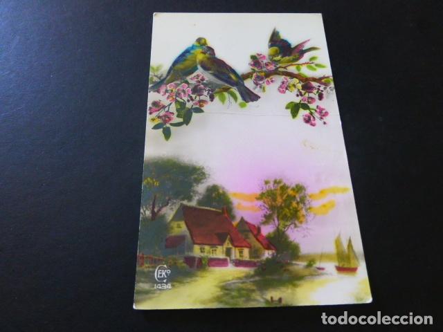 Postales: GORRIONES Y PAISAJE POSTAL - Foto 1