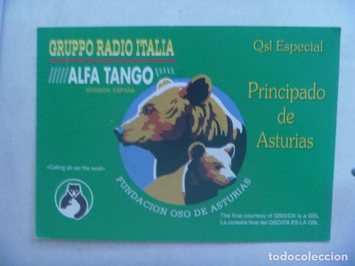 Cartes Postales: POSTAL DE RADIOAFICIONADO CON OSO DE ASTURIAS