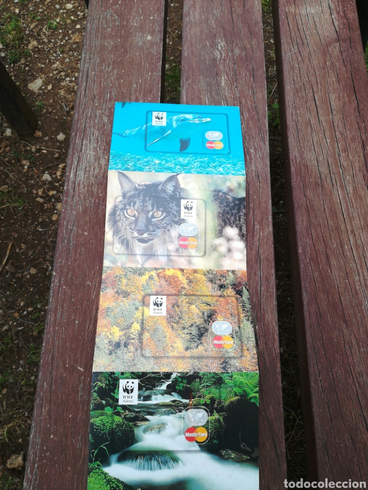 Postales: 4 Postales wwf adena mastercard fauna