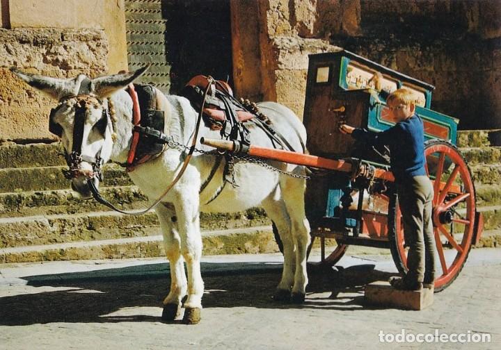 Postales: POSTAL DE BURRO CON ORGANILLO - Foto 1