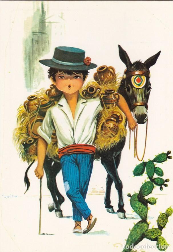 Postales: POSTAL DEL BURRO BOTIJERO - Foto 1