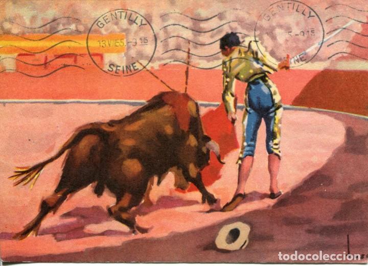 Postales: TOROS-INICIANDO PASE DE PECHO - Foto 1