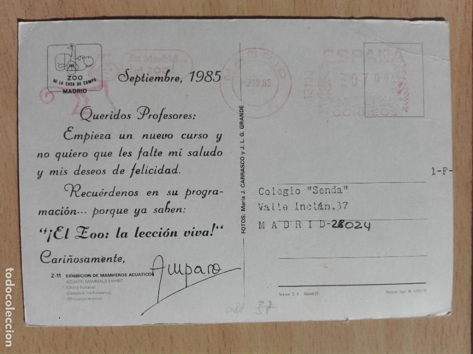 Postales: POSTAL 2688 ZOO CASA DE CAMPO MADRID Z-11 MAMIFEROS ACUATICOS -FILATELIA FM 12133 FAUNA ENSE&Ntilde;ANZA