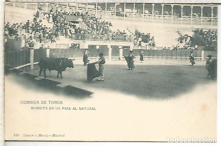 Postcards: TOROS TOREROS BOMBITA DORSO SIN DIVIDIR