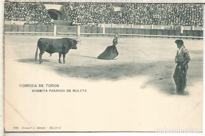 Postcards: TOROS TORERO DORSO SIN DIVIDIR
