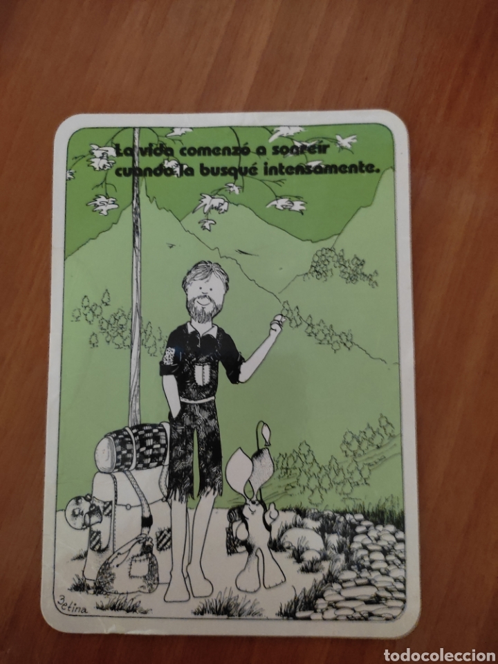Postkarten: Postal monta&ntilde;ero la vida comenz&oacute; a sonre&iacute;r cuando la busque intensamente serie ilusi&oacute;n n&uacute;mero 8