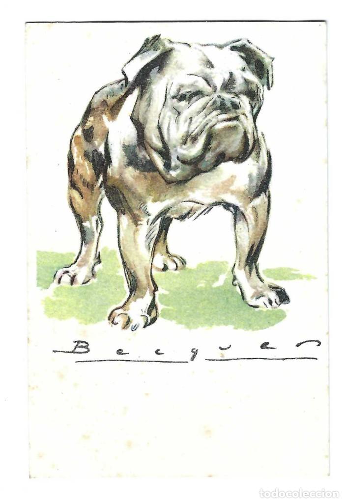 Postales: POSTAL- BECQUER. PERROS. SERIE B N&ordm; 7. ARCHIVO DE ARTE. BARCELONA- SIN CIRCULAR