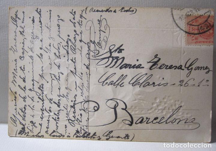 Postales: POSTAL. POLLUELOS, CON RELIEVE. CIRCULADA. 1910 - Foto 2