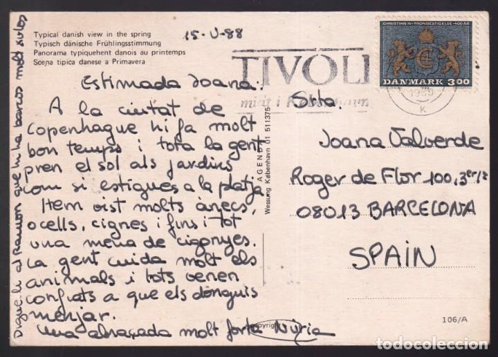 Postales: Dinamarca. *Typical danish view in the spring* Circulada 1988. - Foto 2