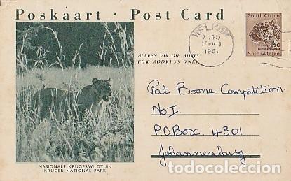 Cartes Postales: Sud&aacute;frica & Intero, Kruger National Park, Welkom a Johannesburg 1961 (7784)