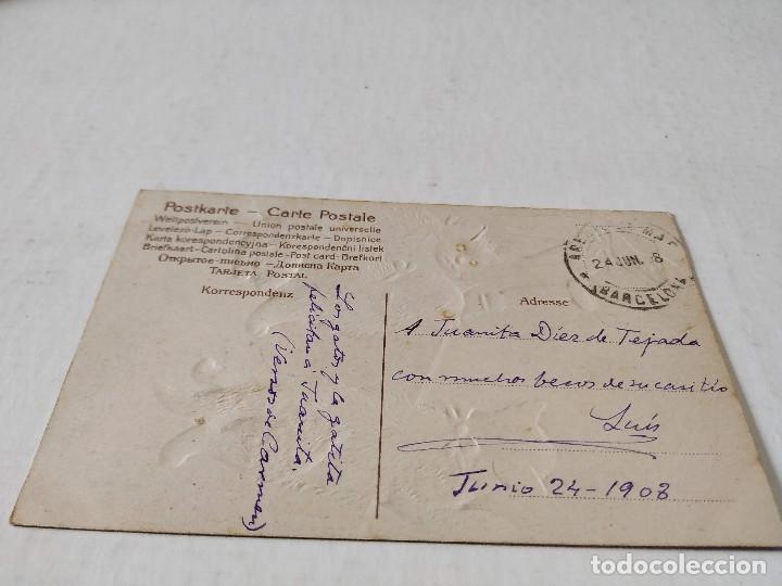 Postales: POSTAL CON RELIEVE GATITOS - Foto 2