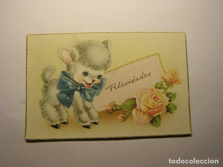 Cartes Postales: Postal felicitaci&oacute;n oveja.