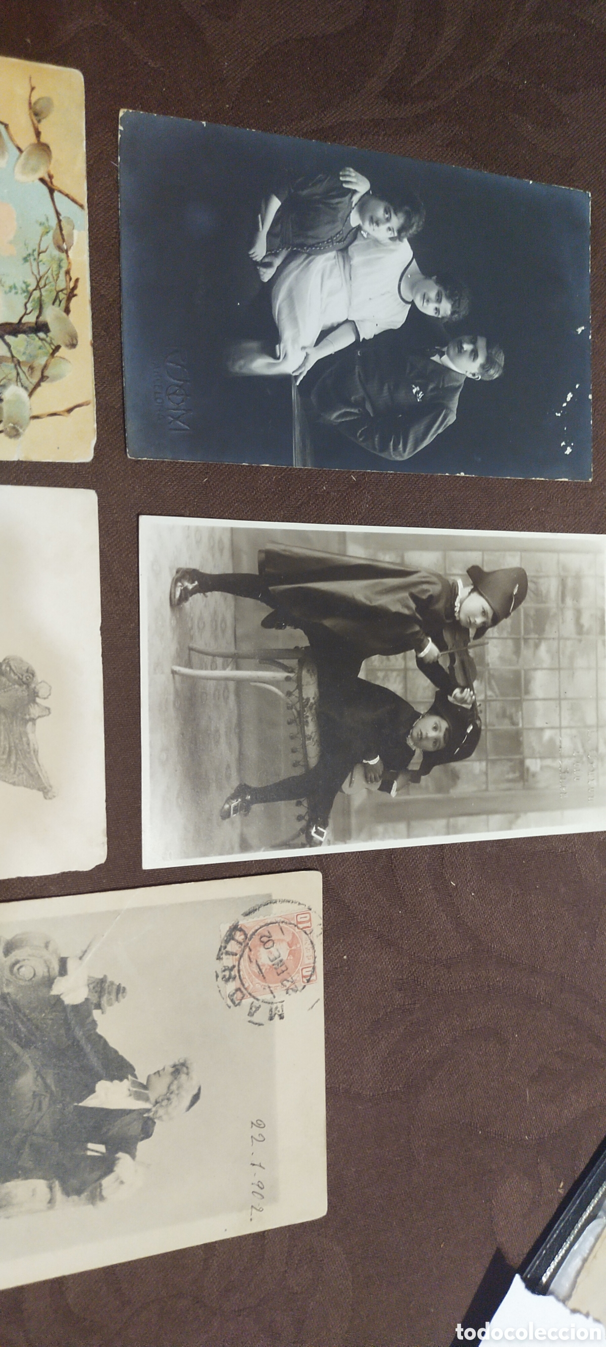 Postais: Lote de cinco postales tres fotogr&aacute;ficas