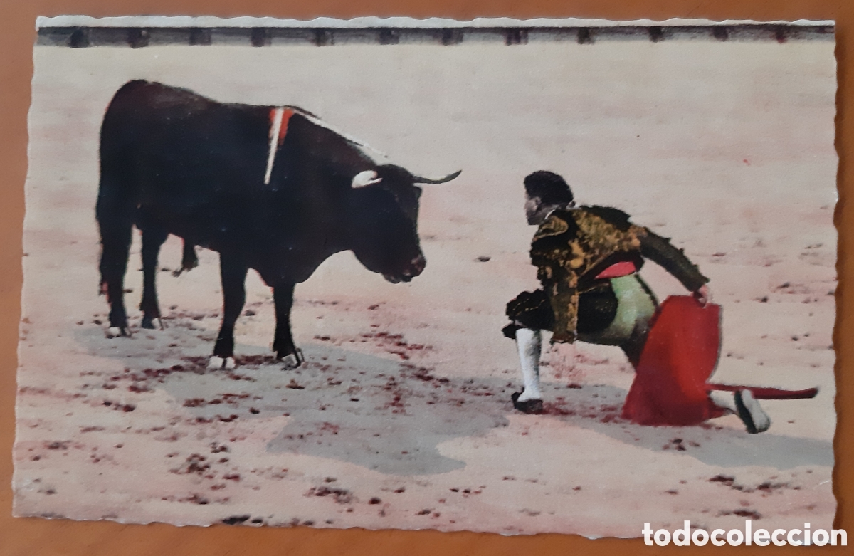 Postkarten: Postal taurina coloreada. Escrita sin circular. R1935