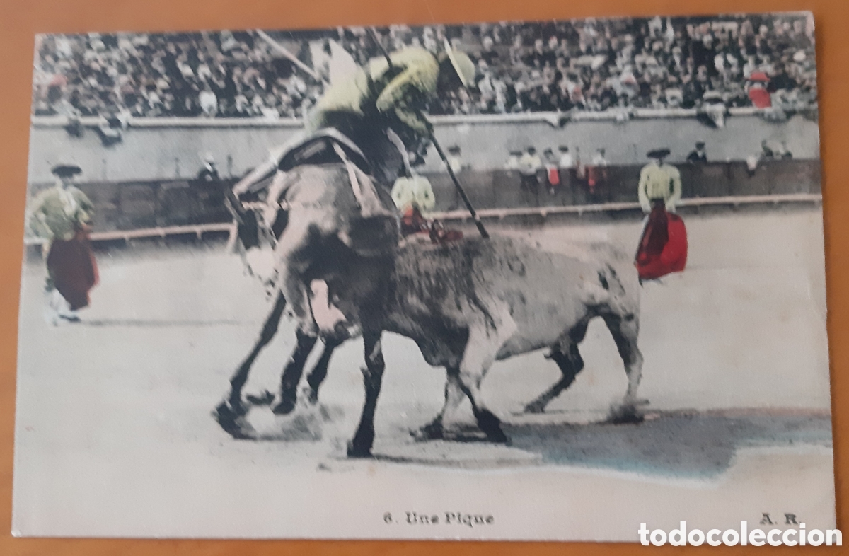 Postkarten: Postal taurina coloreada. Escrita sin circular. R1940