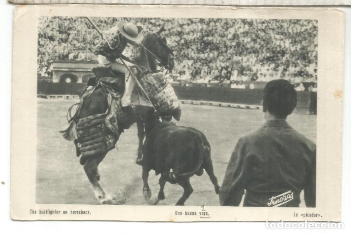 Postales: TOROS TORERO PICADOR ESCRITA - Foto 1
