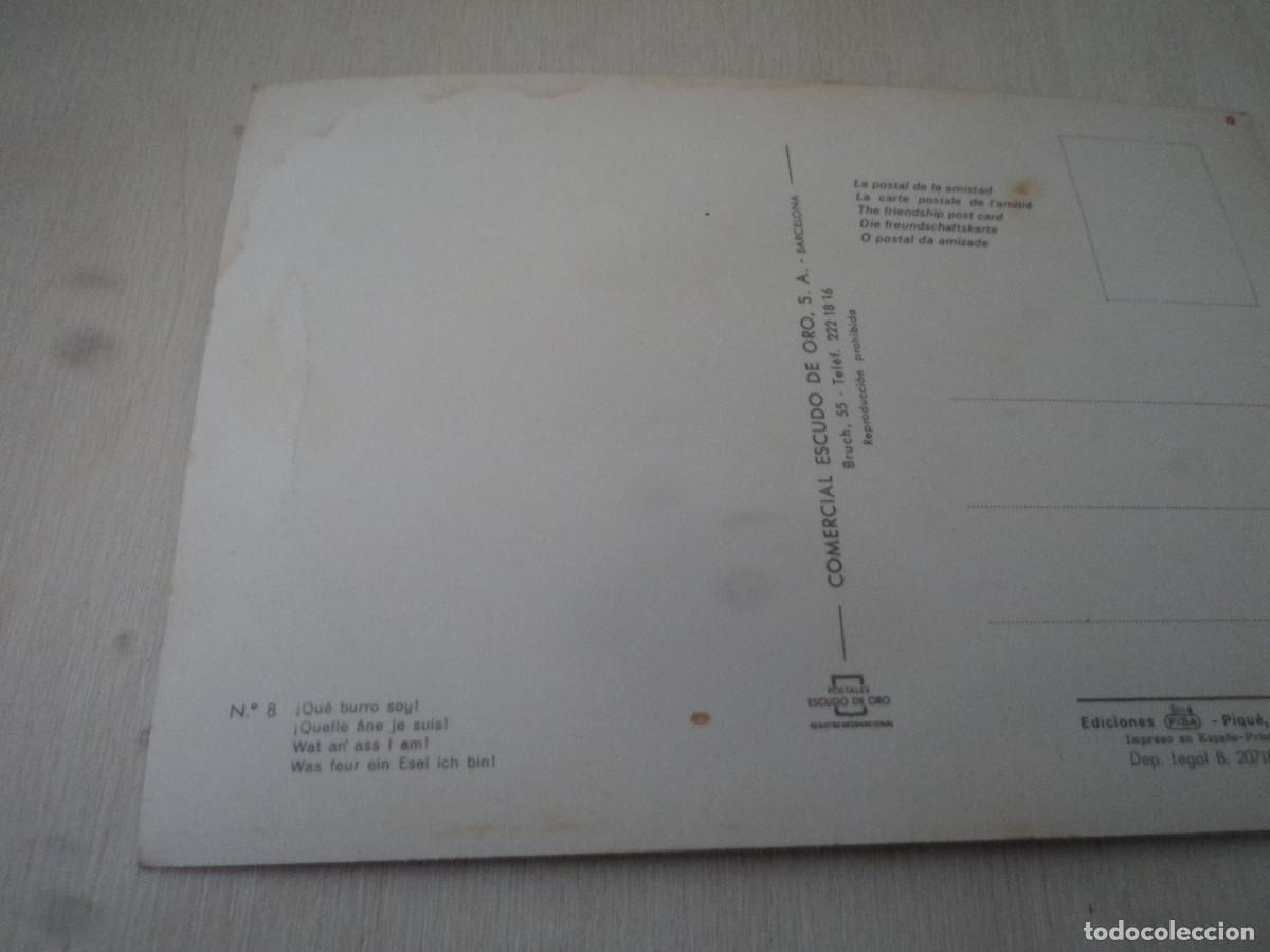 Postales: 8 que burro soy, ed. escudo - Foto 2