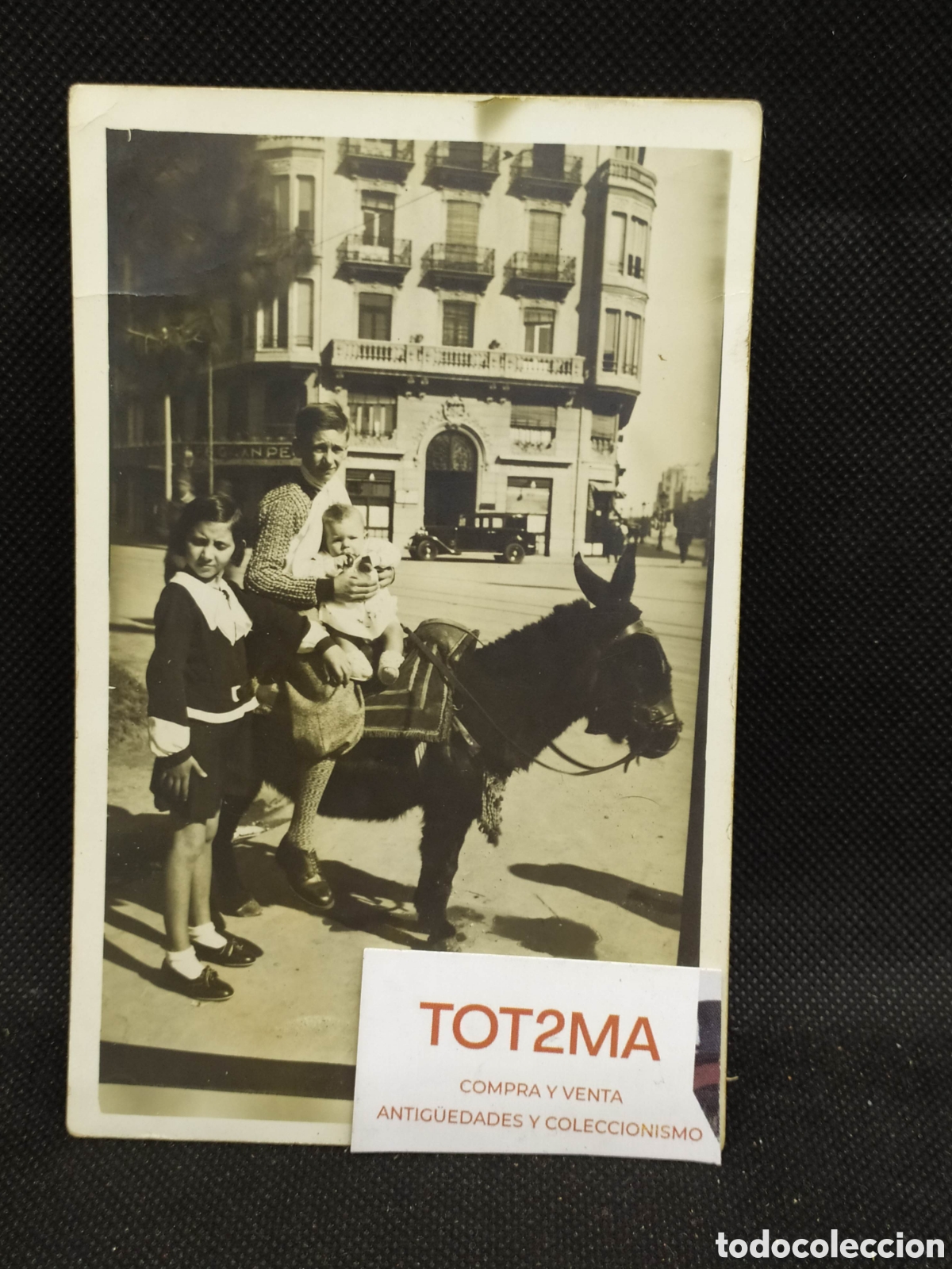 Postkarten: Fotograf&iacute;a Postal, ni&ntilde;os en burro