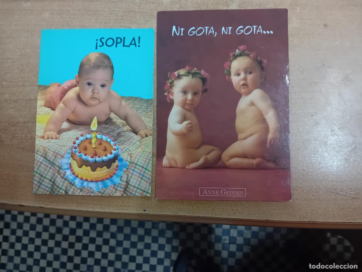 Postales: postal bebes usadad 2 unidades - Foto 1