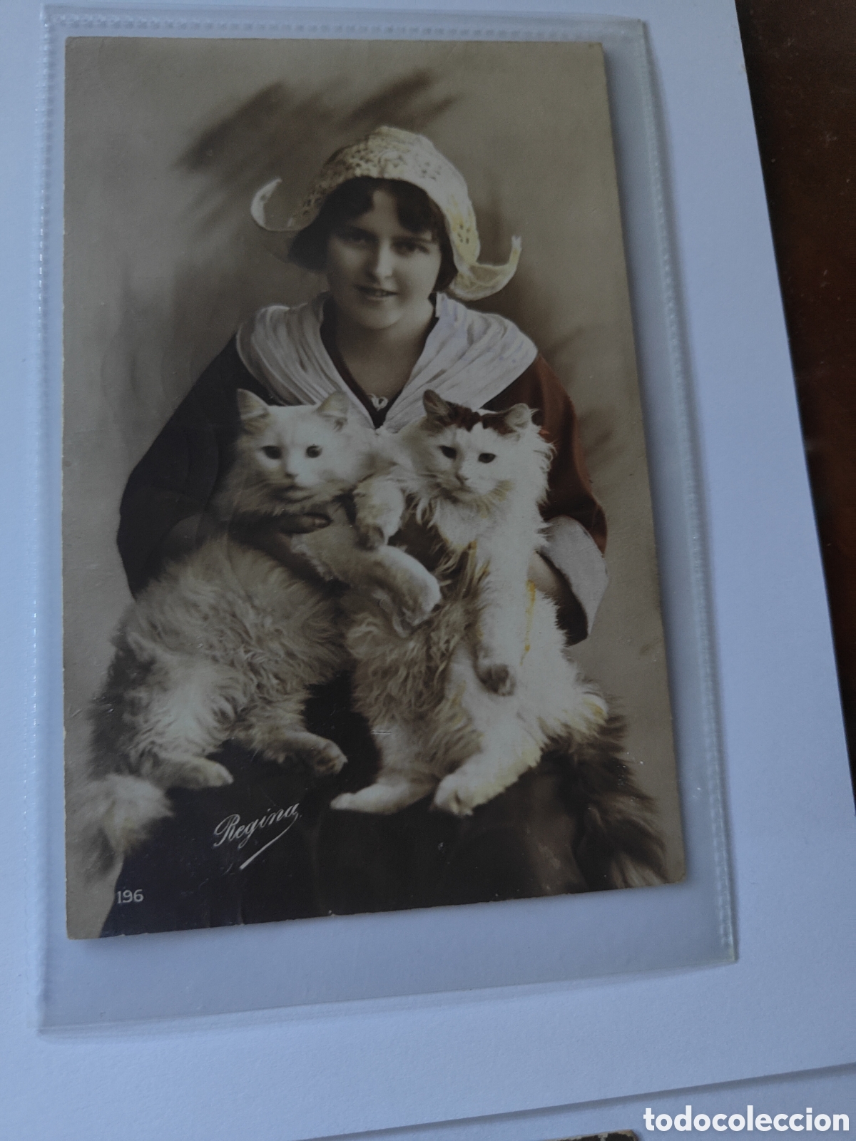 Postales: 4 POSTALES NI&Ntilde;OS CON GATOS - Foto 4