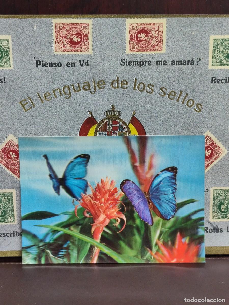 Postales: P4424 Postal Hologr&aacute;fica Mariposas 7673/29-C . CyZ