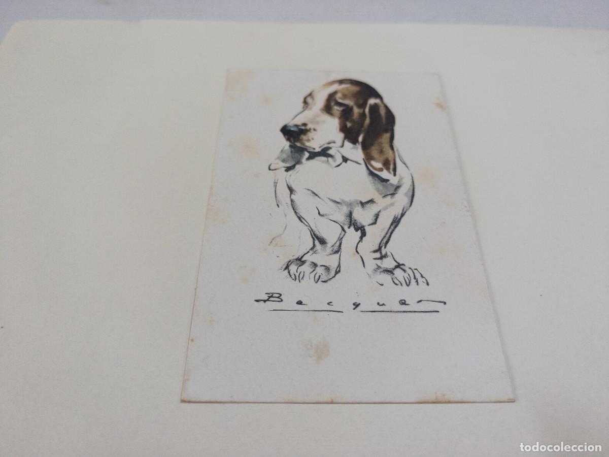 Postales: POSTAL PERROS - ILUSTRADA POR BECQUER - Foto 1