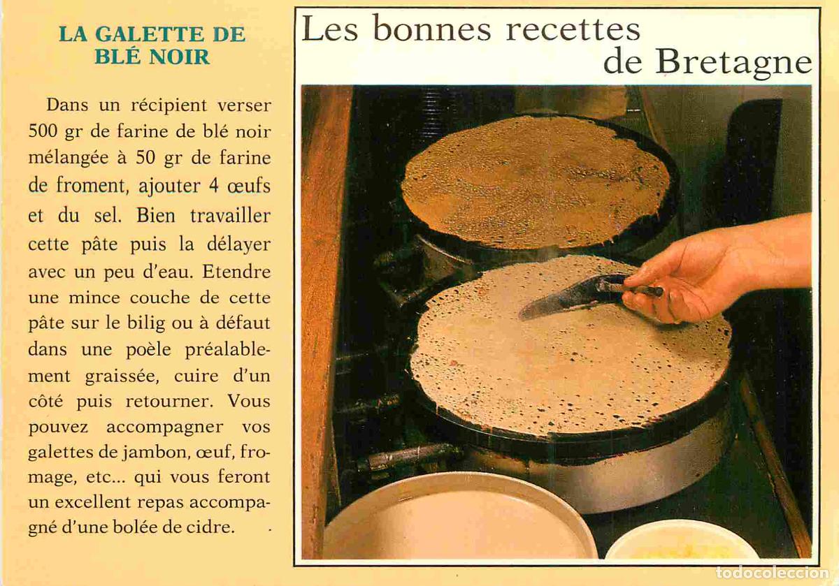 Cartes Postales: Carte Postale - Recettes de Cuisine - La galette de bl&eacute; noir - Bretagne - CPM - Voir Scans Recto-Ver