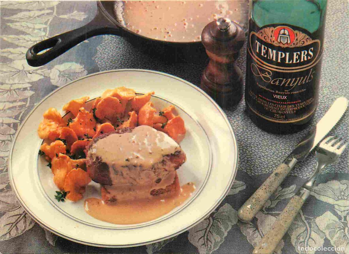 Cartes Postales: Carte Postale - Recettes de Cuisine - Steaks au poivre au Banyuls - CPM - Voir Scans Recto-Verso - P