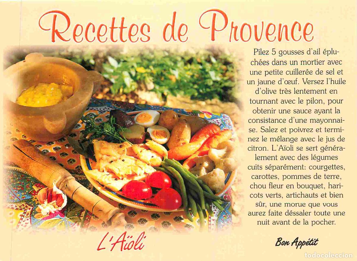 Cartes Postales: Carte Postale - Recettes de Cuisine - L'a&iuml;oli - CPM - Voir Scans Recto-Verso - Poscard - Carta Posta
