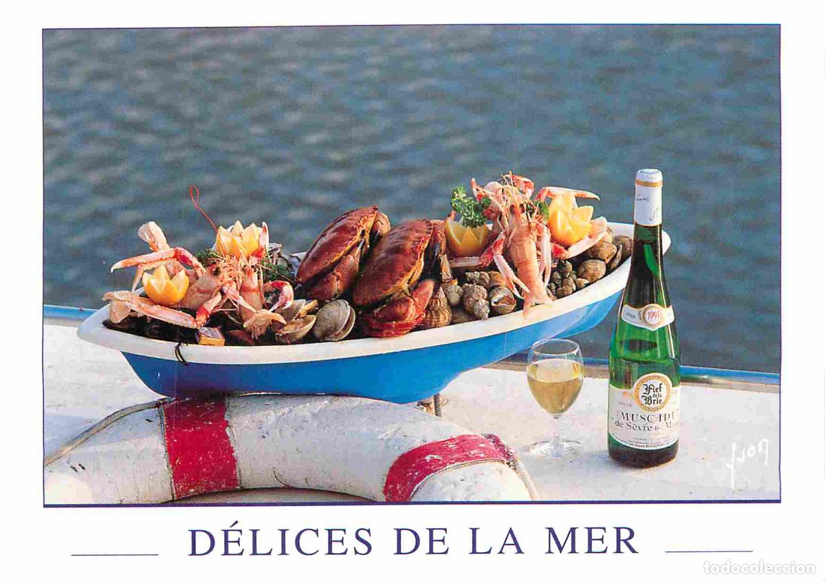 Cartes Postales: Carte Postale - Recettes de Cuisine - D&eacute;lices de la mer - Plateau de fruits de mer - CPM - Voir Scan