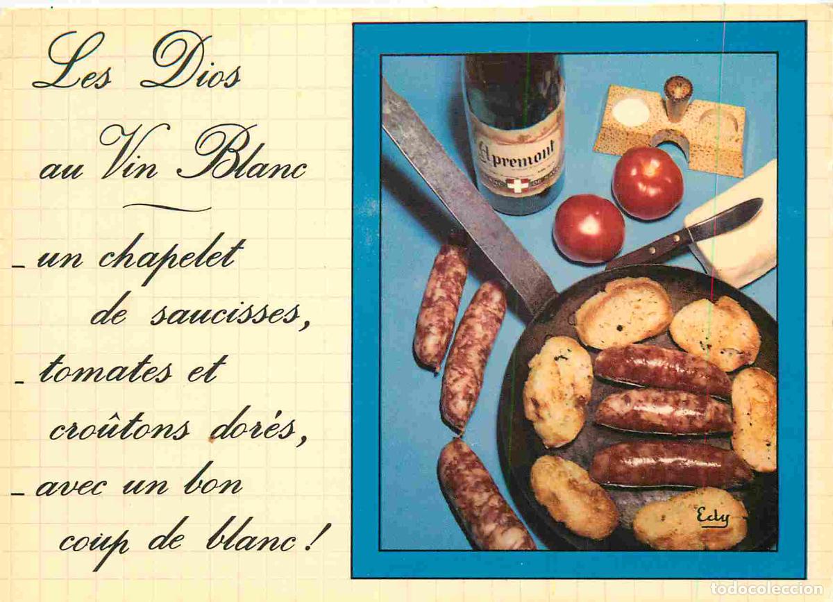 Cartes Postales: Carte Postale - Recettes de Cuisine - Les dios au vin blanc - CPM - Voir Scans Recto-Verso - Poscard