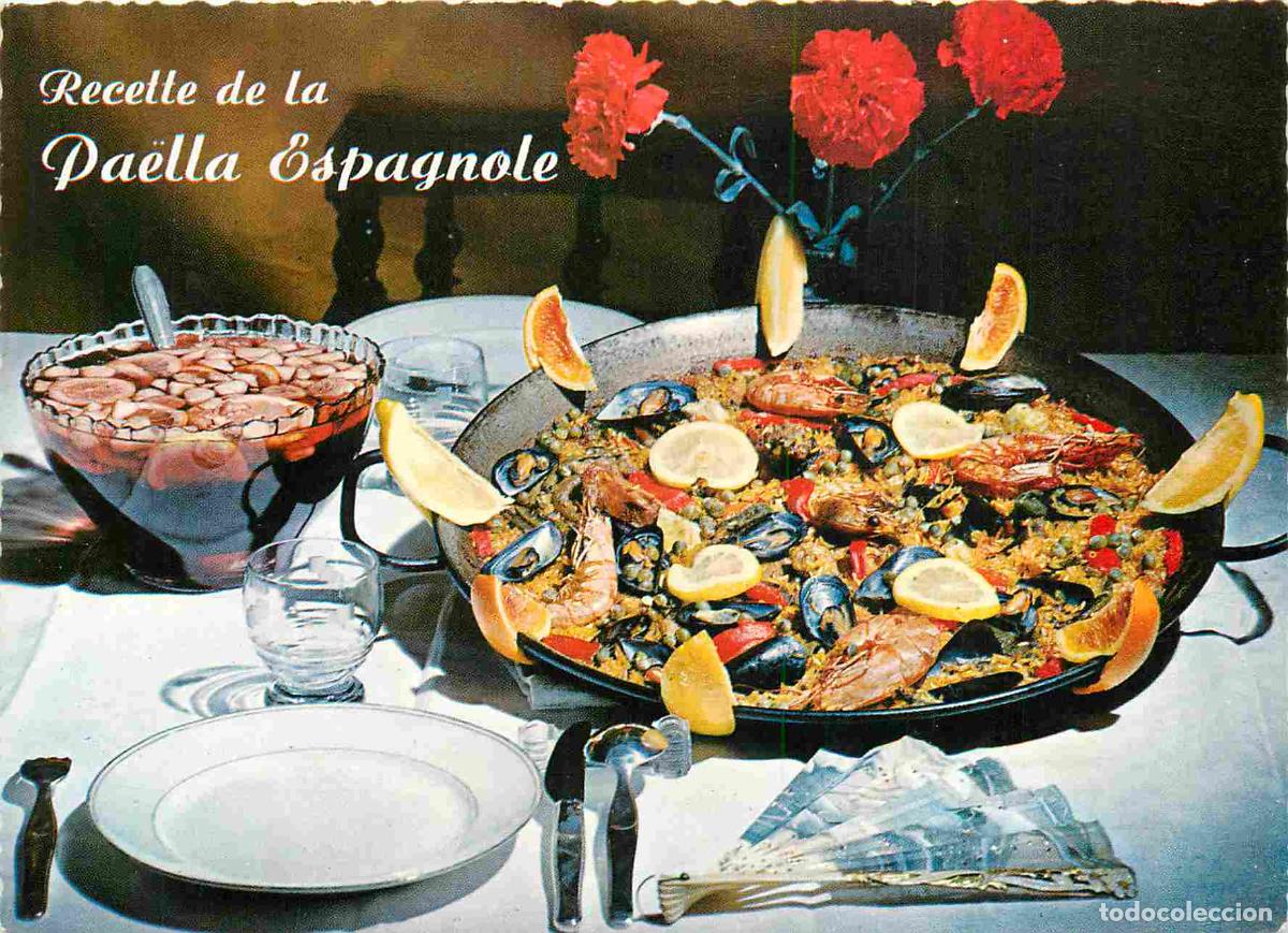Cartes Postales: Carte Postale - Recettes de Cuisine - Recette de la pa&euml;lla espagnole - CPM - Voir Scans Recto-Verso