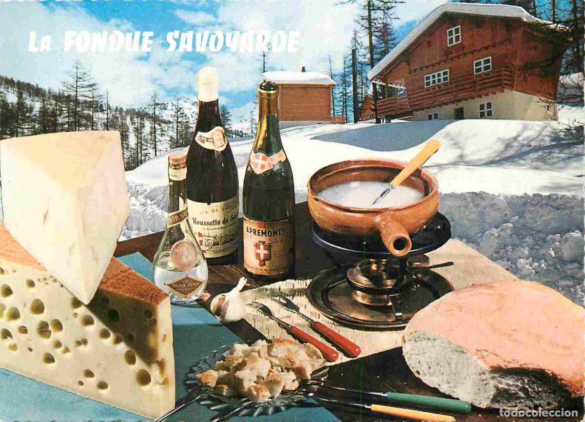 Cartes Postales: Carte Postale - Recettes de Cuisine - La fondue savoyarde - CPM - Voir Scans Recto-Verso - Poscard -
