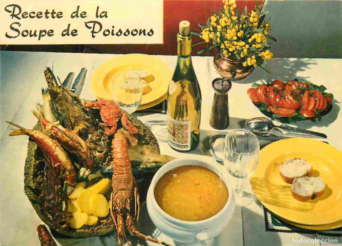 Cartes Postales: Carte Postale - Recettes de Cuisine - Recette de la soupe de poissons - CPM - Voir Scans Recto-Verso