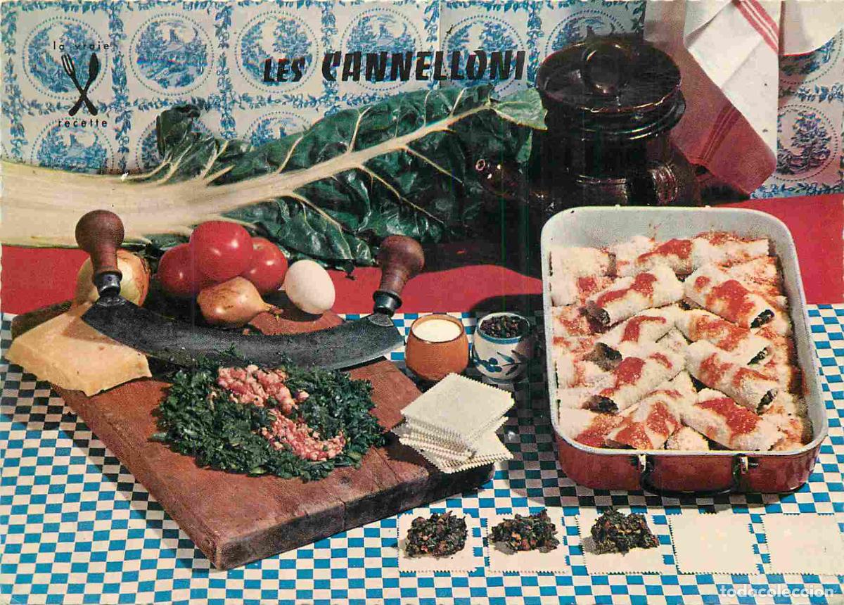 Cartes Postales: Carte Postale - Recettes de Cuisine - Les cannelloni - CPM - Voir Scans Recto-Verso - Poscard - Cart