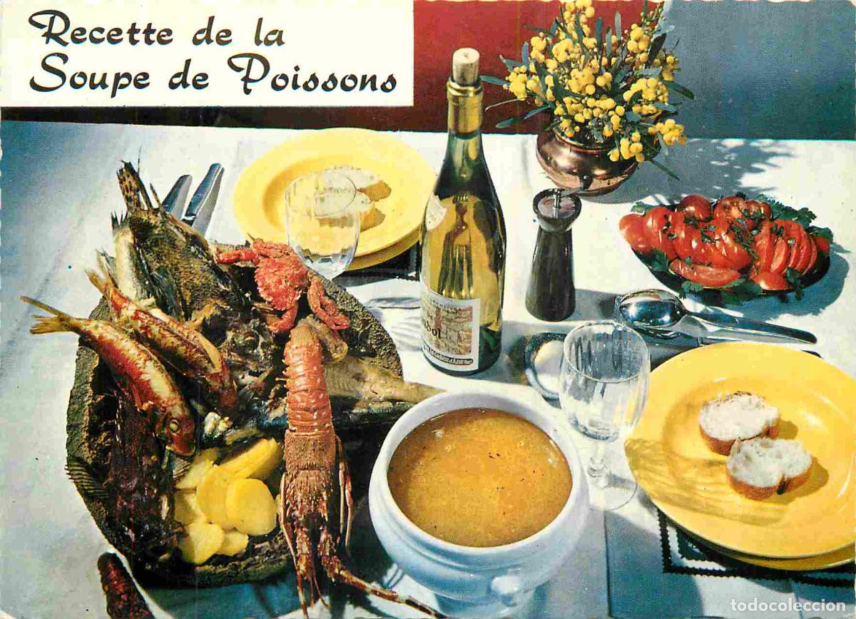 Cartes Postales: Carte Postale - Recettes de Cuisine - Recette de la soupe de poissons - CPM - Voir Scans Recto-Verso