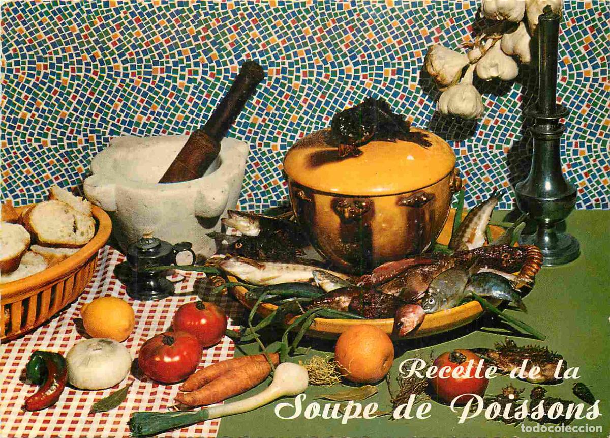 Cartes Postales: Carte Postale - Recettes de Cuisine - Recette de la soupe de poissons - CPM - Voir Scans Recto-Verso