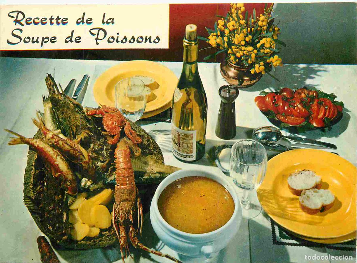 Cartes Postales: Carte Postale - Recettes de Cuisine - Recette de la Soupe de Poissons - CPM - Voir Scans Recto-Verso