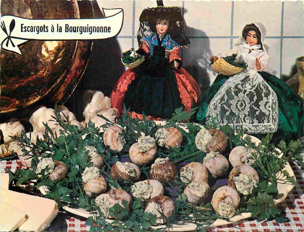Cartes Postales: Carte Postale - Recettes de Cuisine - Escargots &agrave; la Bourguignonne - CPM - Voir Scans Recto-Verso -