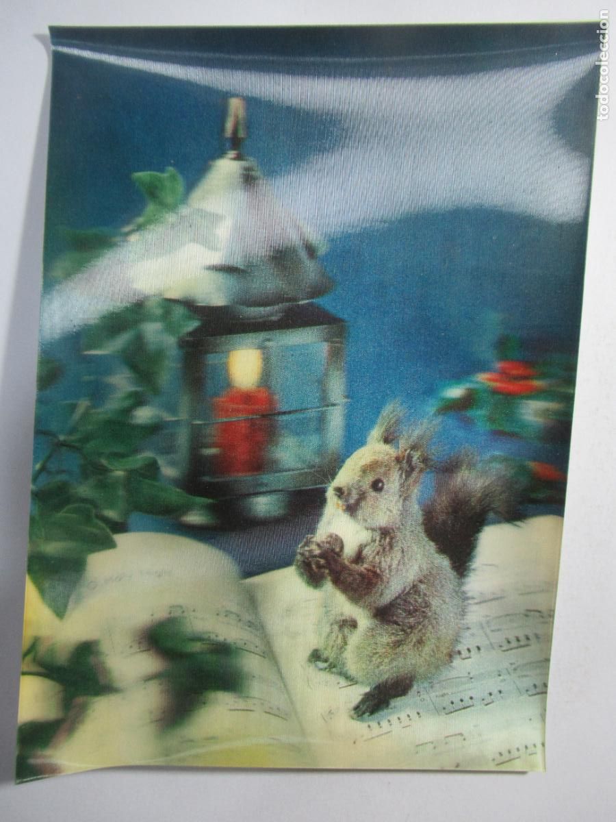 Postales: Postal 3D Tridimensional - Ardilla - Escrita - Foto 1