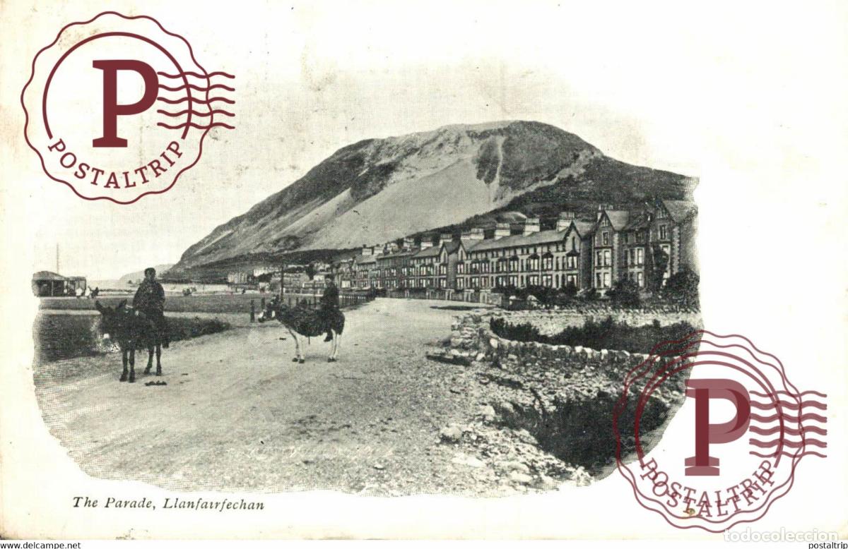 Postales: THE PARADE LLANFAIRFECHAN WALES CAERNARCONSHIRE ANE DONKEY EZEL