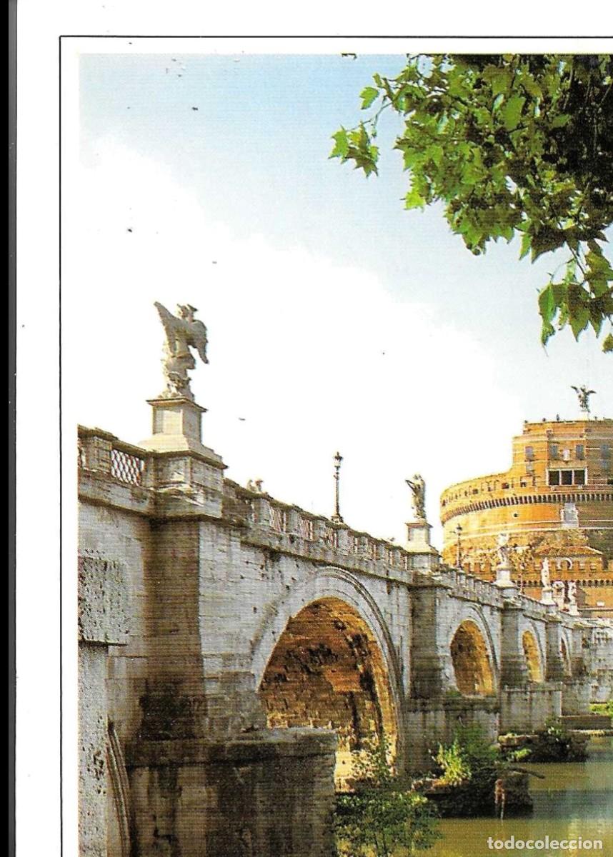 Postales: Gato en Castel Sant Angelo. Roma. Moderna postal fotogr&aacute;fica Italiana. 12 x 20 cms.