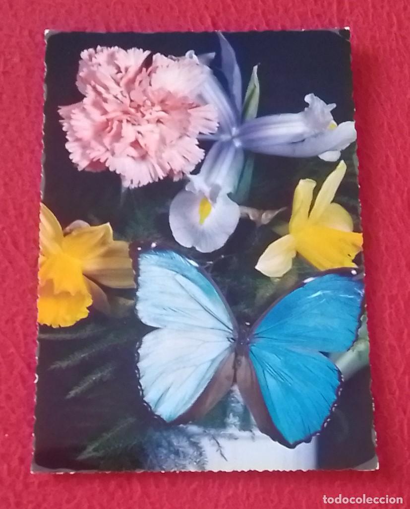 Postales: ANTIGUA POSTAL POST CARD MARIPOSA BUTTERFLY PAPILLON Y FLORES FLOWERS FLEURS..EDITA CECAMI ITALIA...