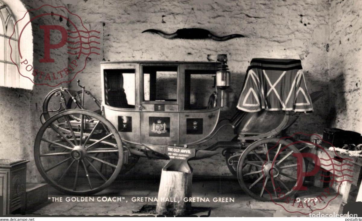 Postales: United Kingdom Scotland The Golden Coach Gretna Hall HotelCARRIAGE CARRUAJE CHARIOT WAGEN Bryan Goo