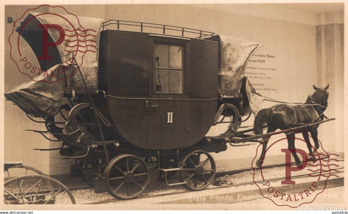 Postales: RPPC ERSTE PFERDE EISENBAHN CARRIAGE CARRUAJE CHARIOT WAGEN Bryan Goodman Collection