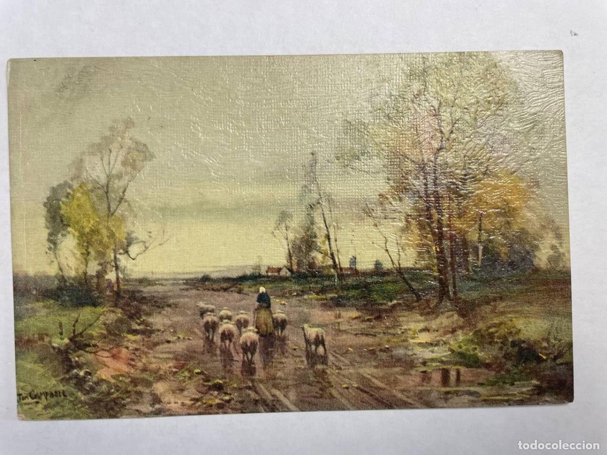 Postales: France Brest Bretagne Paysage Pastorale Moutons Peinture *YAG596