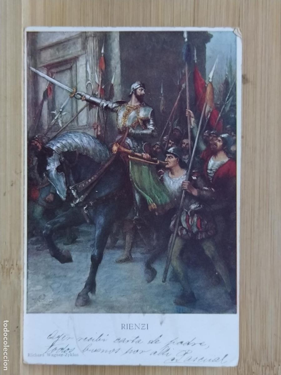Postales: EL HOMBRE A CABALLO - RIENZI -POSTAL ANTIGUA-(117.001)